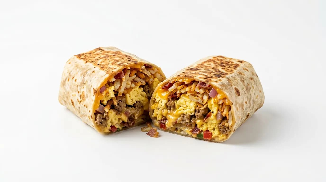 Hash Brown Scramble Burrito
